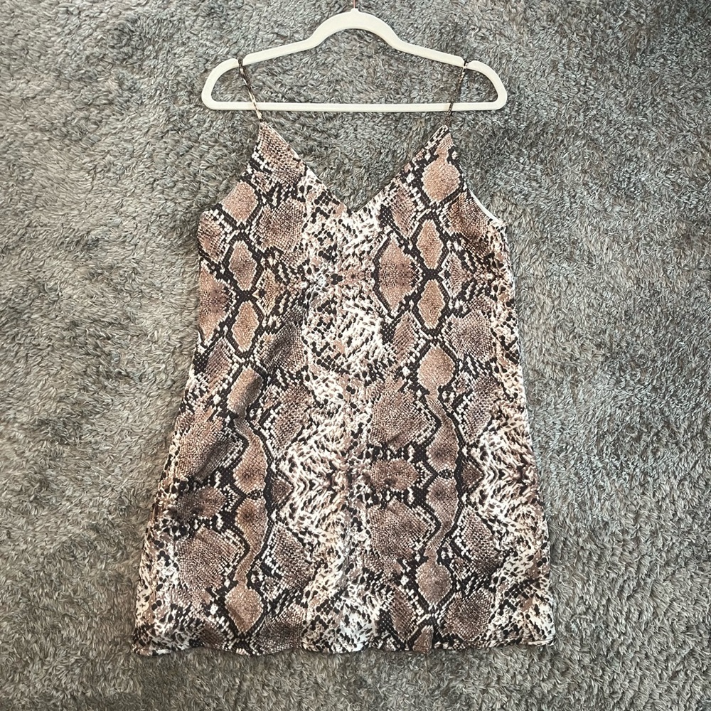 Snakeskin Babydoll dress